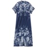 Trapunto Trim Caftan, Navy Floral, large