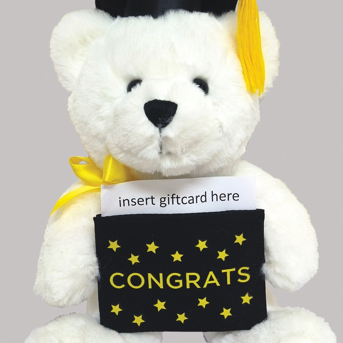 Graduation Musical Gift Card Holder Bear, , large